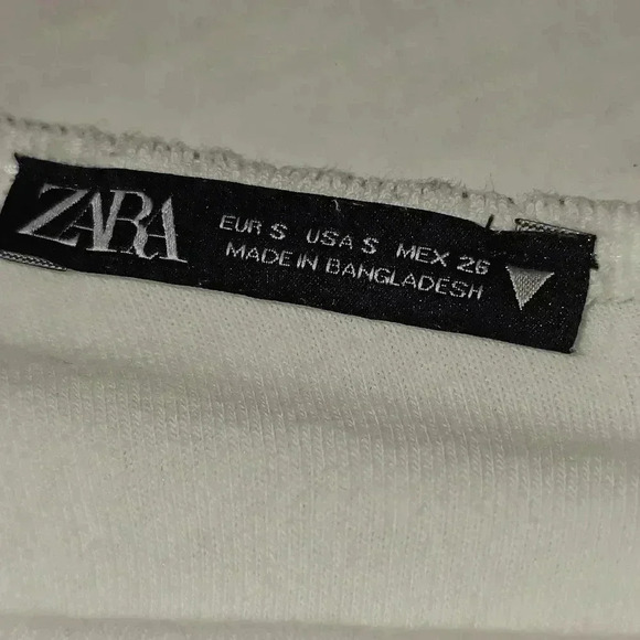 Zara Terry‎ Cloth White Crop Tank Top - Picture 4 of 11